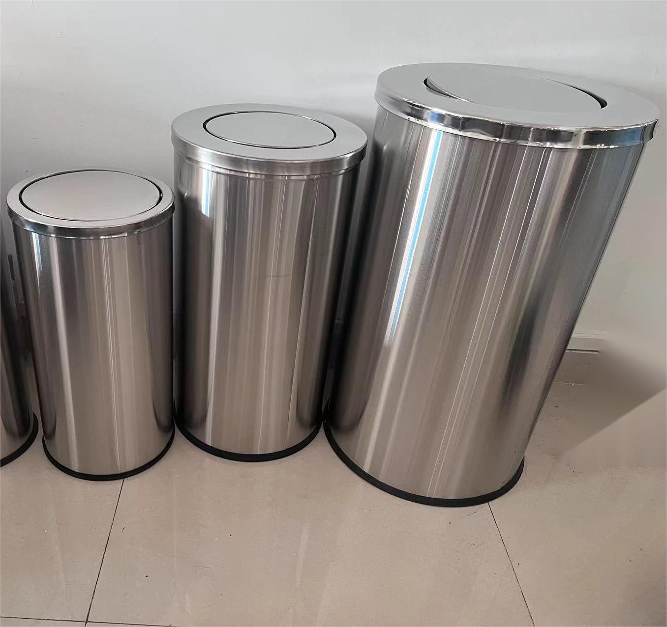 Swing bin from large to small