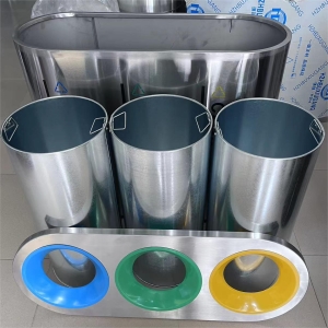 3 Compartment Stainless Steel Bin
