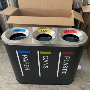 3 Compartment  Stainless steel Painting Bin